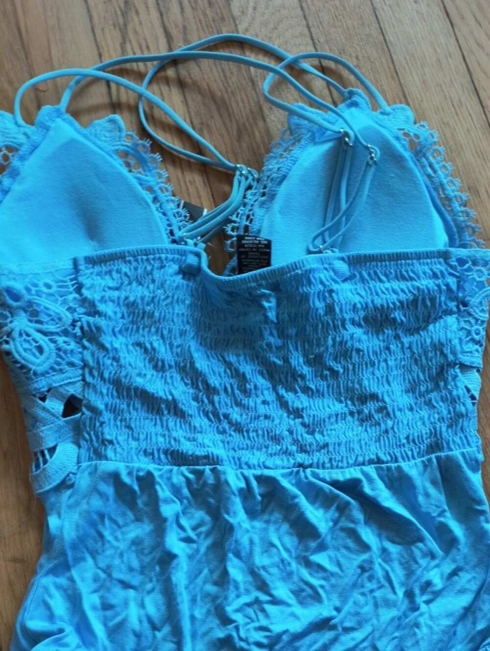 Rue21 Light Blue Lace-Trim  One-Piece Bodysuit - Picture 8 of 10